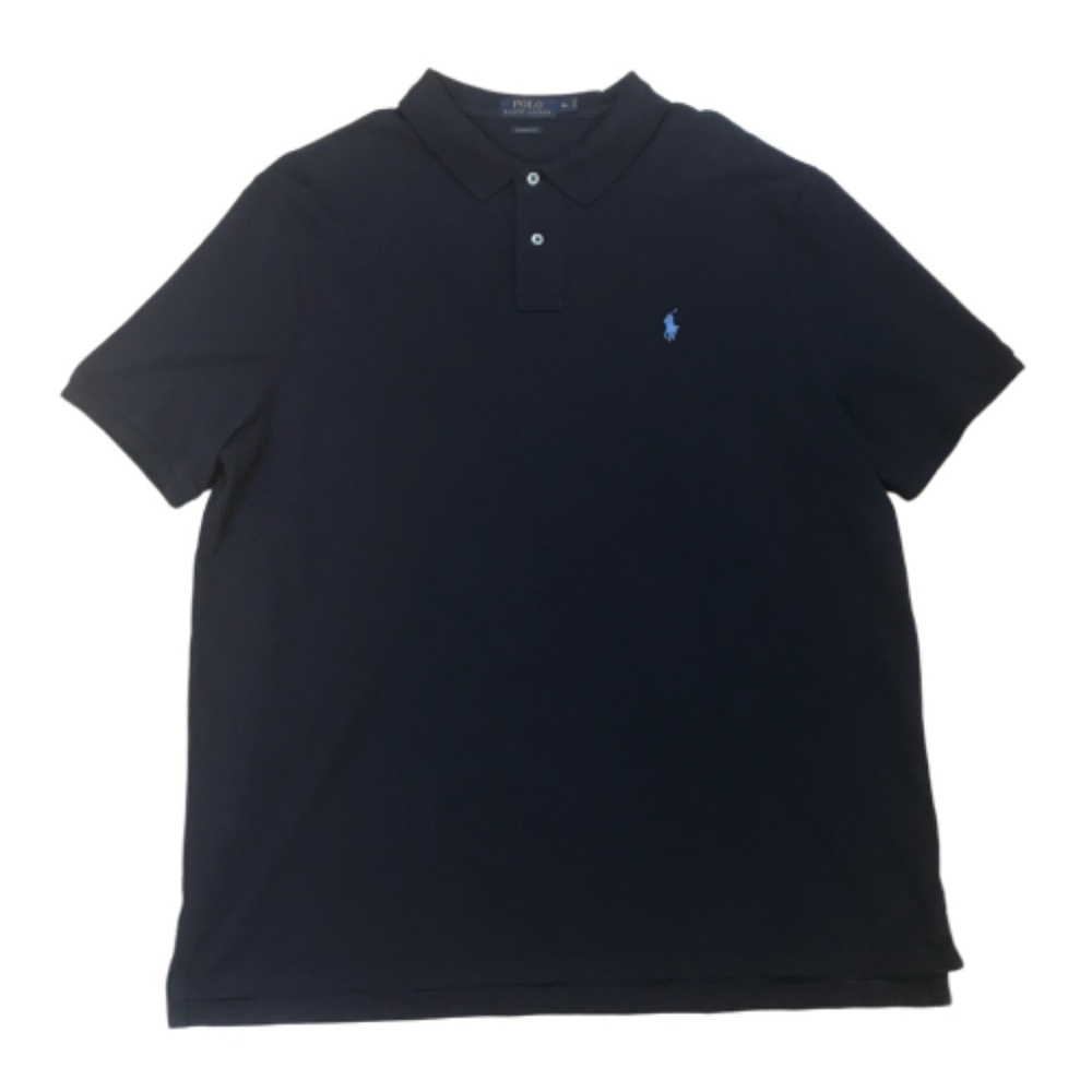 XL Navy Blue Polo | Baby Blue Pony Logo